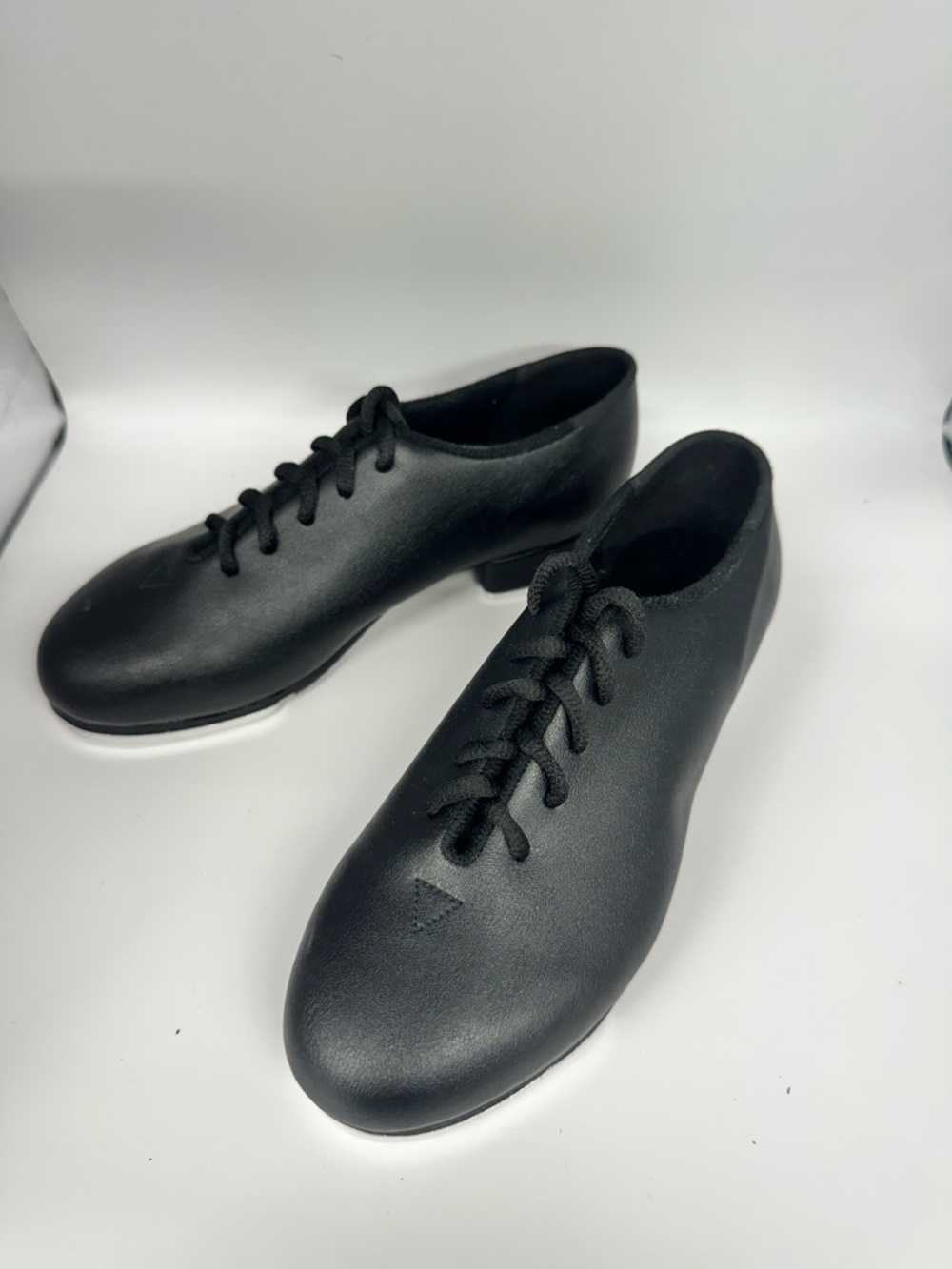Girls/Women's Black Lace-Up TapDance/Practice Shoes